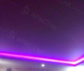 сиреневые натяжные потолки глянцевые - вариант 2