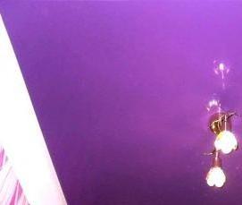 сиреневый натяжной потолок - тип 3