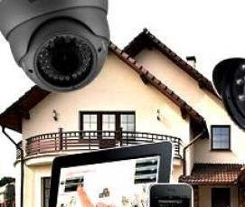 система наружного видеонаблюдения для дома - тип 4