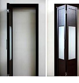 складные двери межкомнатные - тип 1