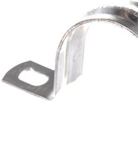 скоба металлическая двухлапковая для металлорукава - тип 3