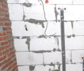 скрытая прокладка труб - вариант 1