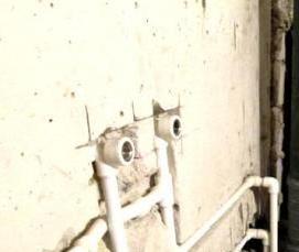 скрытая прокладка труб - вариант 4