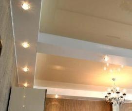 скрытые натяжные потолки - модель 4