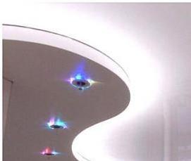 скрытые натяжные потолки - модель 3