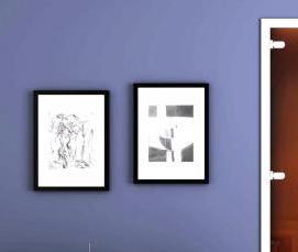 скрытые зеркальные межкомнатные двери - вариант 3