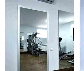 скрытые зеркальные межкомнатные двери - вариант 2