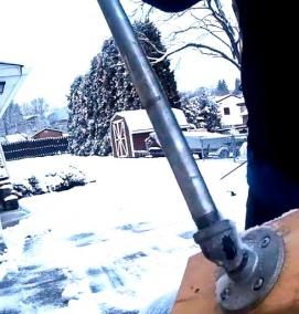 снеговая лопата со шнеком - модель 4