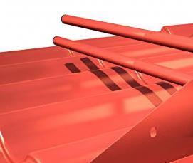 снегозадержатель трубчатый овальный - модель 2