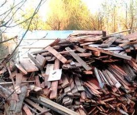 снос дачного дома и вывоз мусора - тип 3