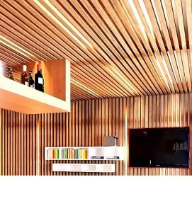 софиты в деревянном доме - тип 4