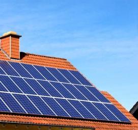 солнечные батареи на крышу частного дома - вариант 1