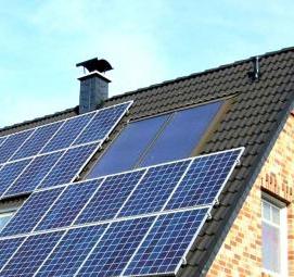 солнечные батареи на крышу частного дома - вариант 3