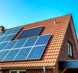 солнечные батареи на крышу частного дома - вариант 2