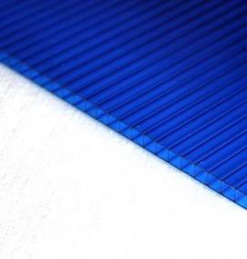 сотовый поликарбонат синий - тип 4