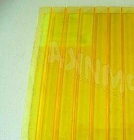сотовый поликарбонат желтый - вариант 1