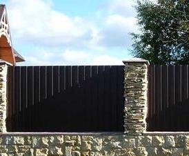 современный  из профнастила - тип 1