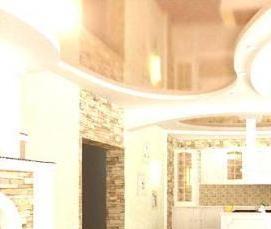 спаянный потолок натяжной фактурный матовый - тип 4