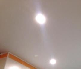 спаянный потолок натяжной фактурный матовый - тип 2