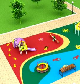 спортивные напольные покрытия - модель 1