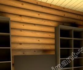 сруб 10х10 м одноэтажный - модель 4