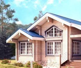 сруб 10х10 м одноэтажный - модель 2