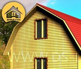 сруб 3х6 м из бруса - тип 4