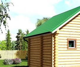 сруб 5х5 м из бревна - модель 2