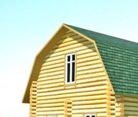 сруб 6х7 м из бревна - тип 2