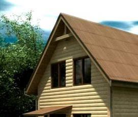 сруб 6х9 м из бревна - тип 1