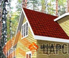 сруб 6х9 м с мансардой - модель 1