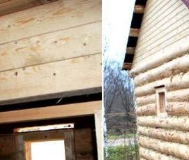 сруб бани 3х4 м с выносом - вариант 1