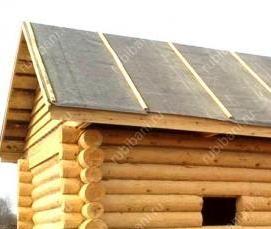 сруб бани 3х5 м из бревна - модель 2