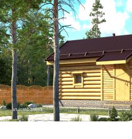 сруб бани 3х5 м - вариант 4