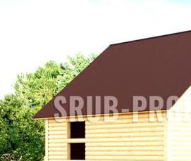 сруб бани 4х4 м из бруса - тип 1