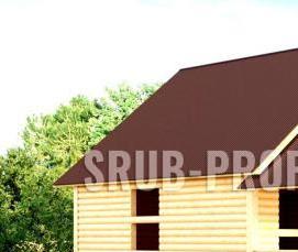 сруб бани 4х4 м из бруса - тип 2