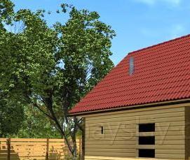 сруб бани 6х6 м - модель 1