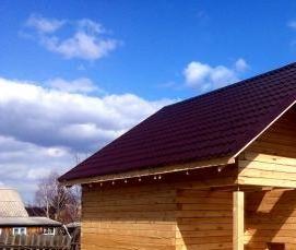 сруб бани брусовой - модель 4