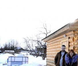 сруб бани из дуба - модель 1