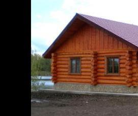 сруб бани из ели - тип 1