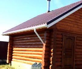 сруб бани из ели - тип 4