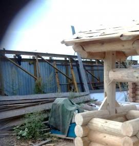 сруб для колодца - вариант 1