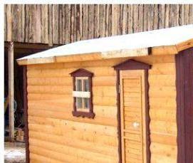 сруб дома 3х6 м - тип 2