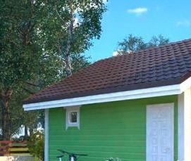 сруб дома 4х6 м - модель 2