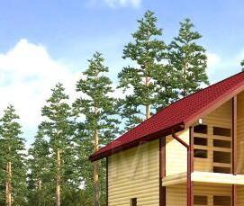 сруб дома 7х7 м - вариант 2