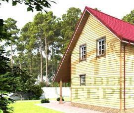 сруб дома 7х8 м - вариант 1