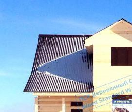 сруб дома 7х9 м - модель 1