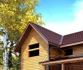 сруб дома 7х9 м - модель 3