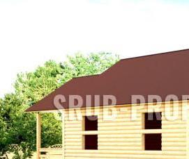 сруб дома 7х9 м - модель 2