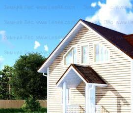 сруб дома 8х10 м - тип 2